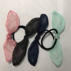 Bundle of 4 Hair Ties scrunchie NWOT